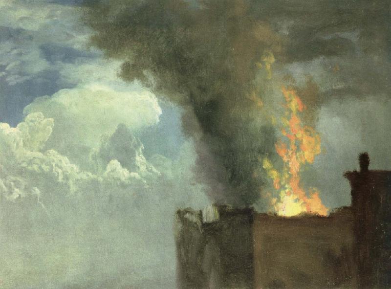 Albert Bierstadt the conflagration oil painting image
